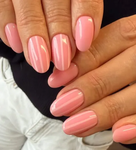 Peachy Milky Stripes